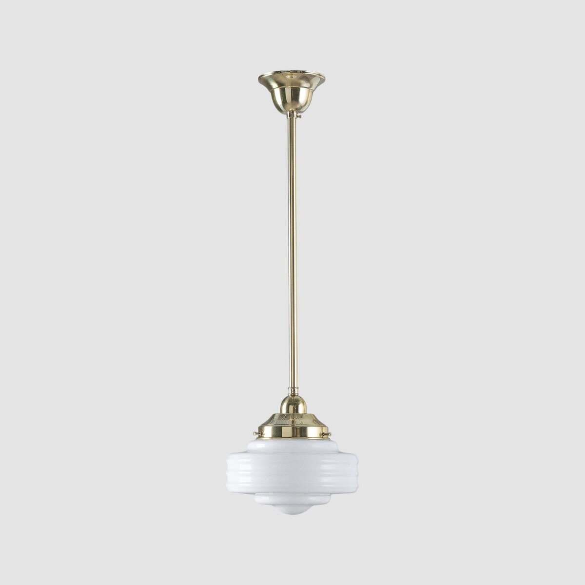 Detroit 8" Pendant Light Polished Brass & Opal Gloss - 3090510