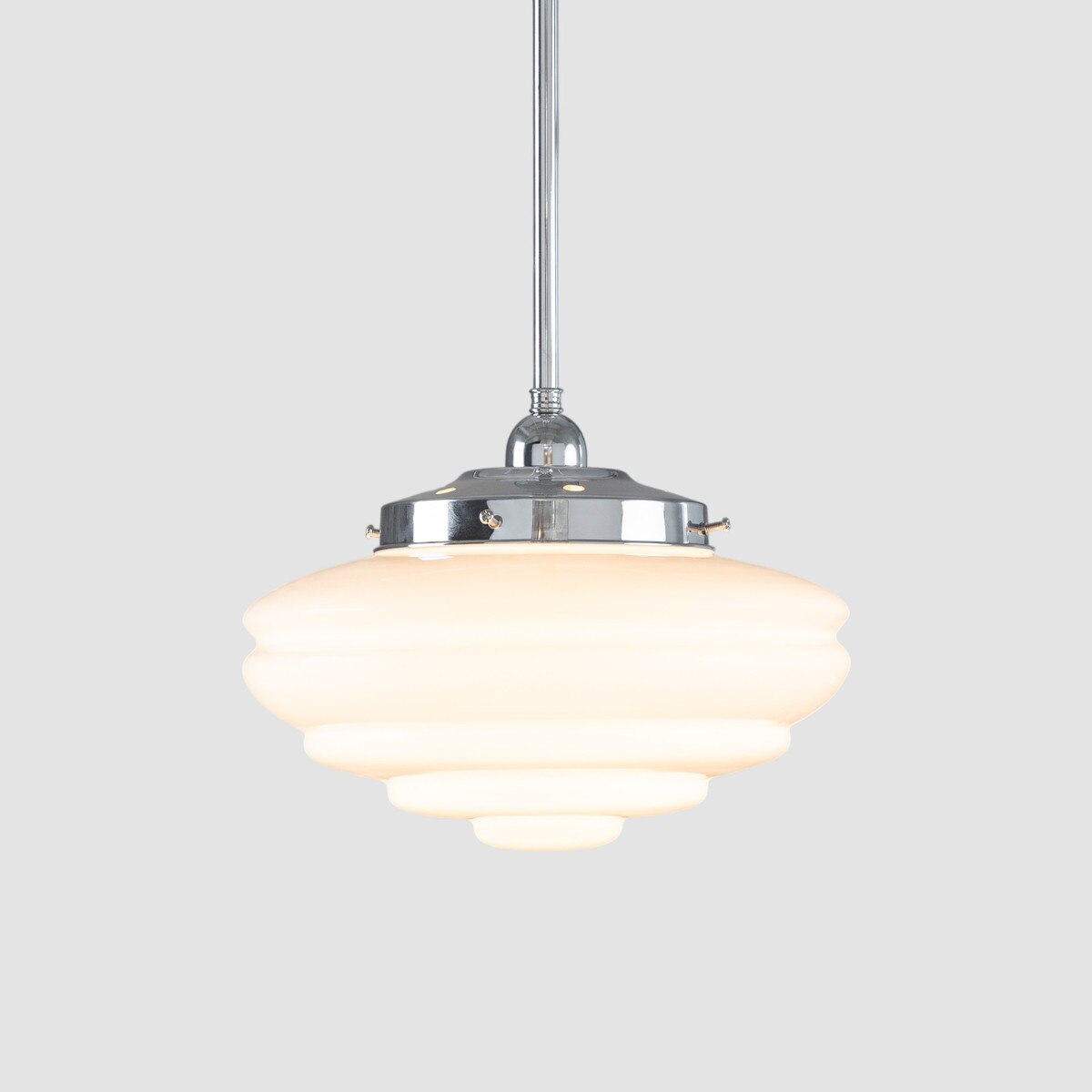 Detroit 8" Pendant Light Chrome & Opal Gloss - 3090511