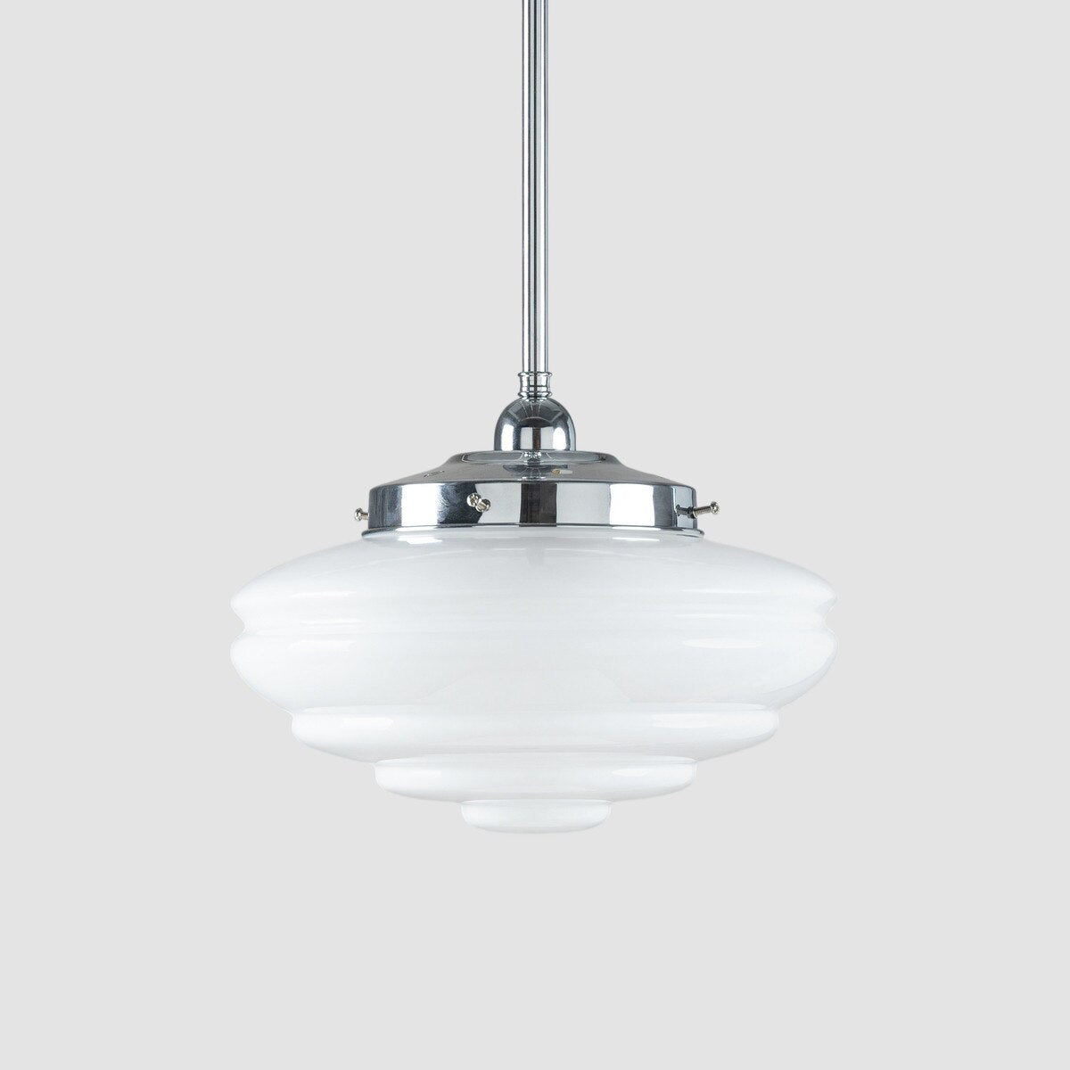 Detroit 8" Pendant Light Chrome & Opal Gloss - 3090511