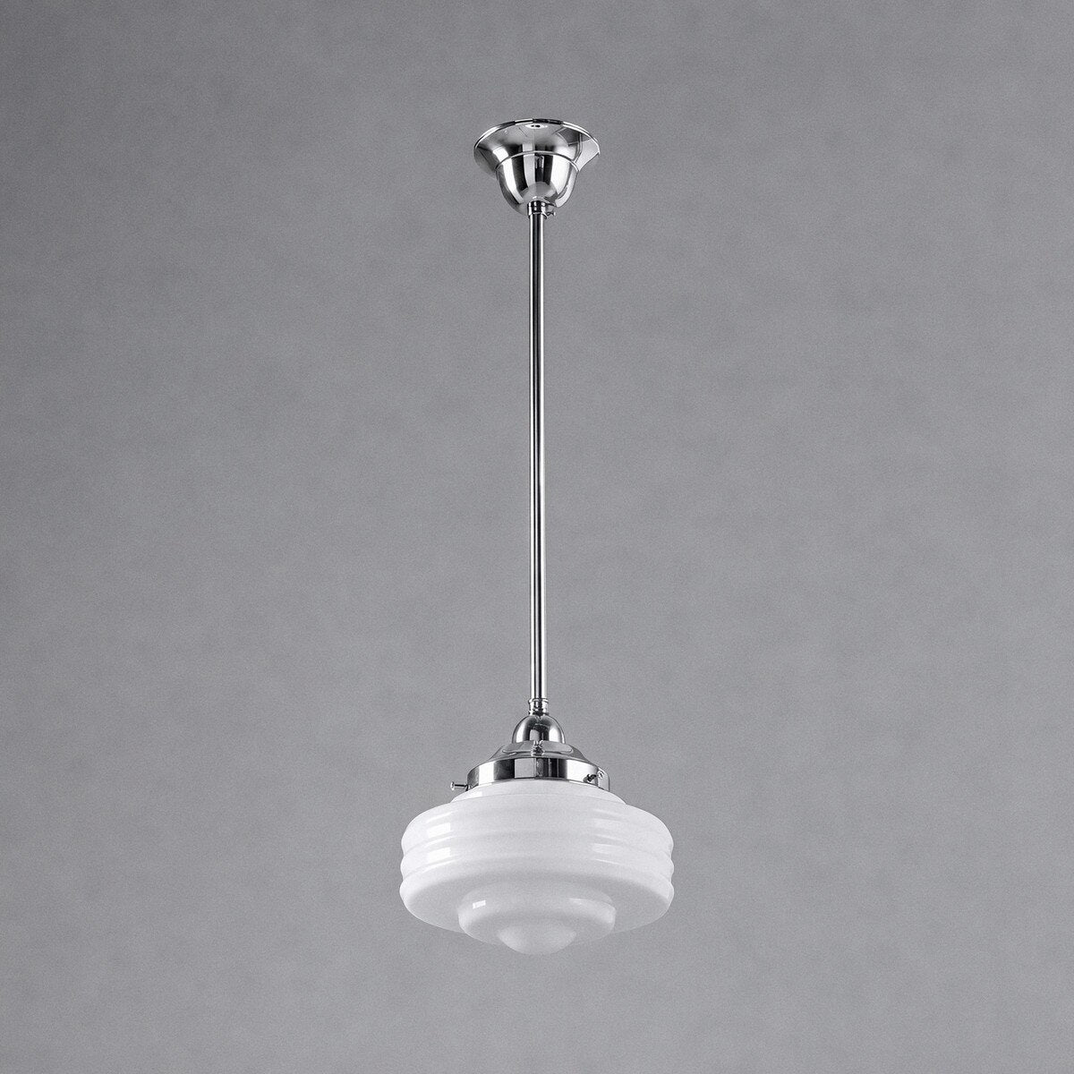 Detroit 8" Pendant Light Chrome & Opal Gloss - 3090511