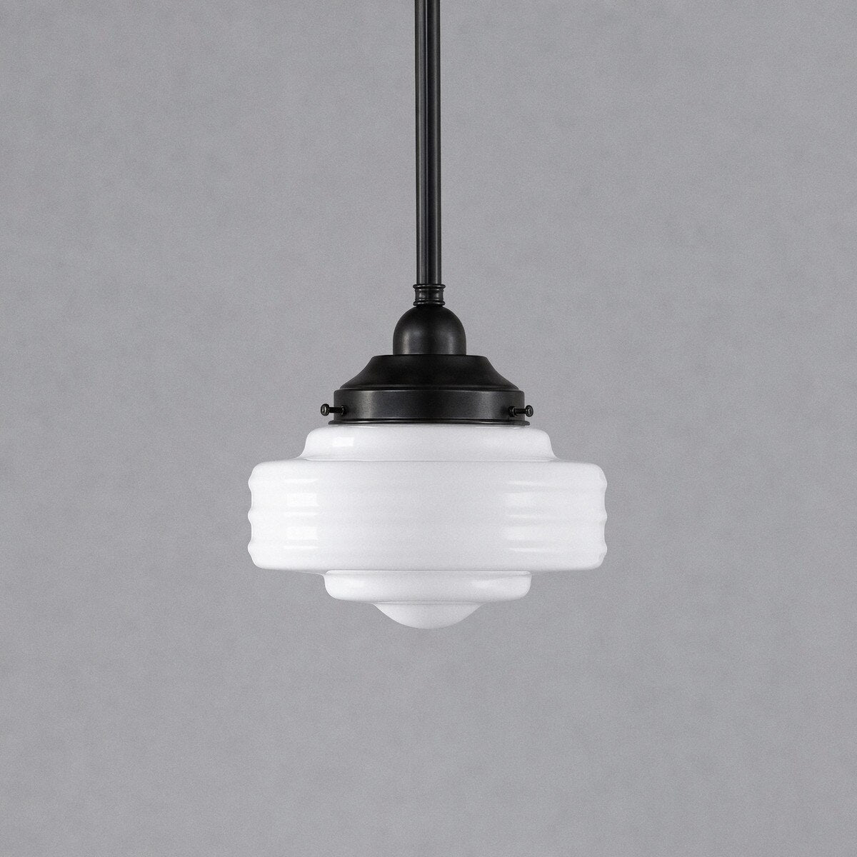 Detroit 8" Pendant Light Patina & Opal Gloss - 3090512