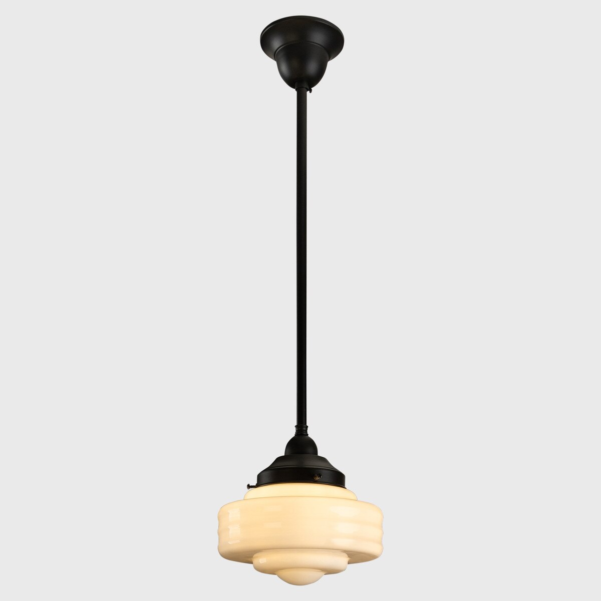 Detroit 8" Pendant Light Patina & Opal Gloss - 3090512