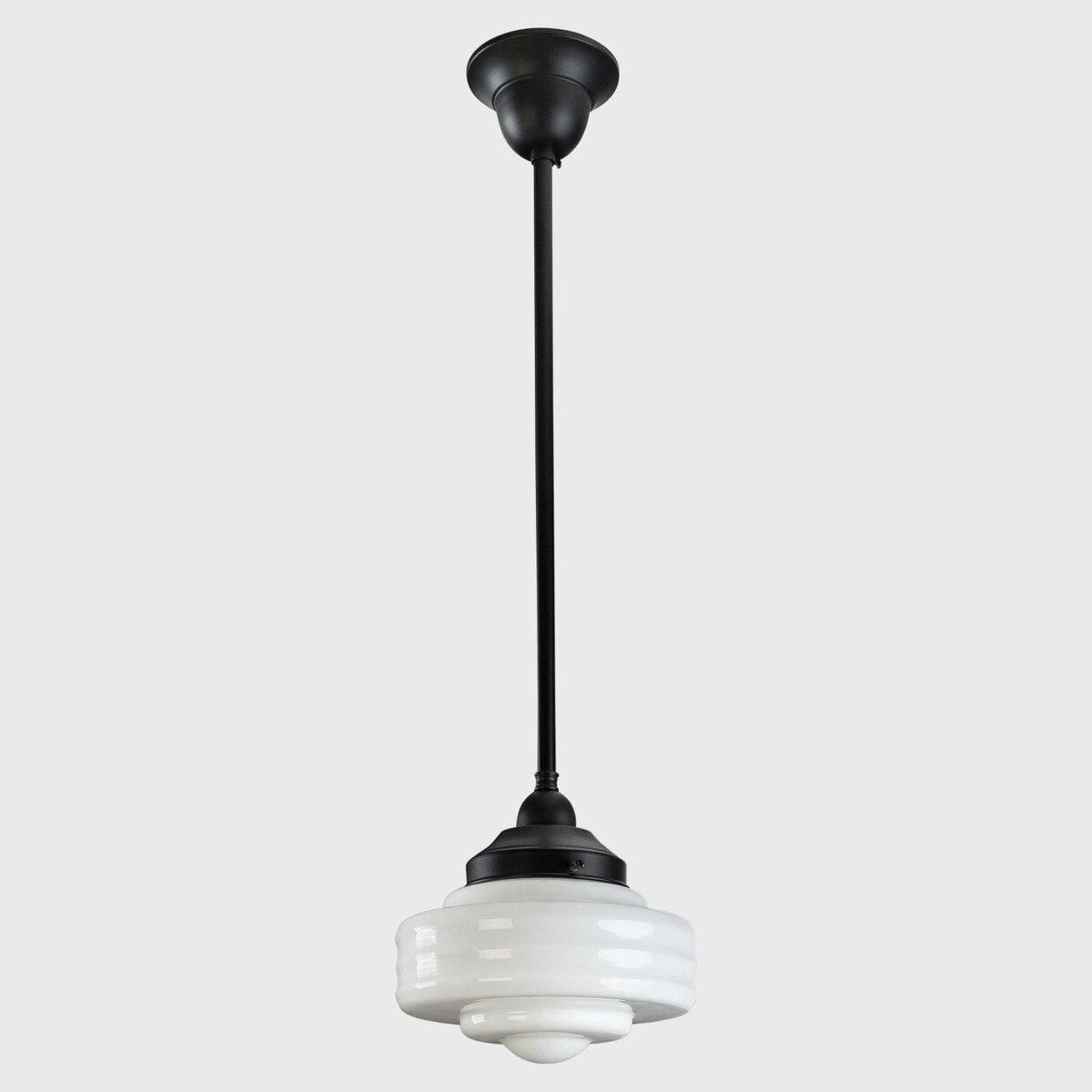 Detroit 8" Pendant Light Patina & Opal Gloss - 3090512