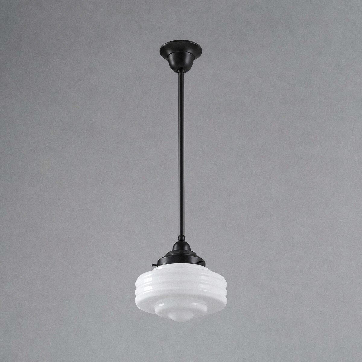 Detroit 8" Pendant Light Patina & Opal Gloss - 3090512