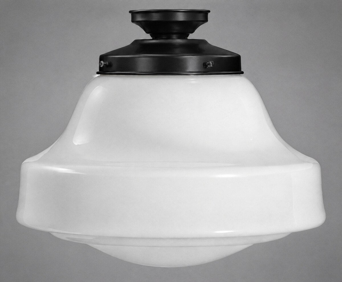 Lincoln Schoolhouse Batten Fix Light Patina & Opal Gloss - 3090521