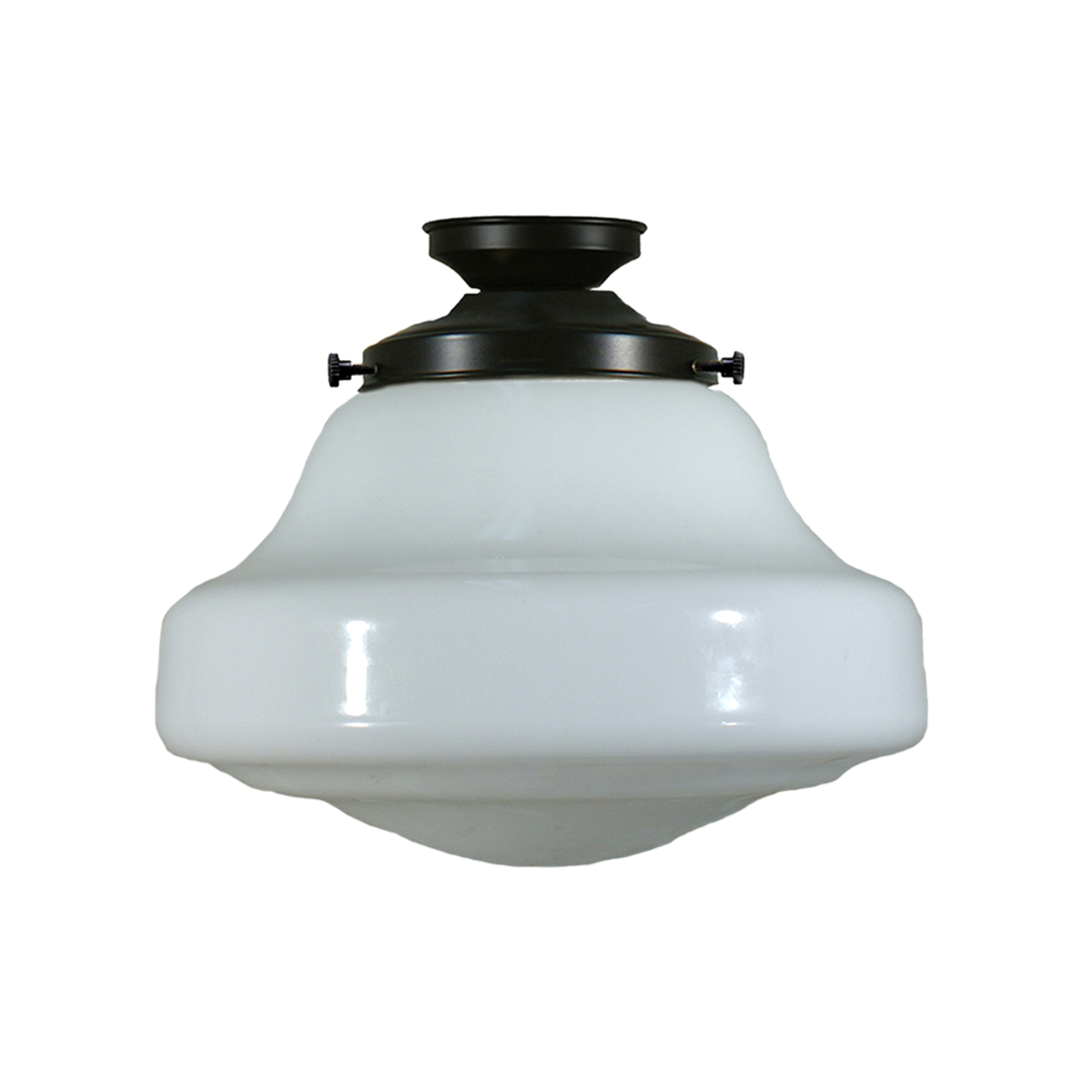 Lincoln Schoolhouse Batten Fix Light Patina & Opal Gloss - 3090521