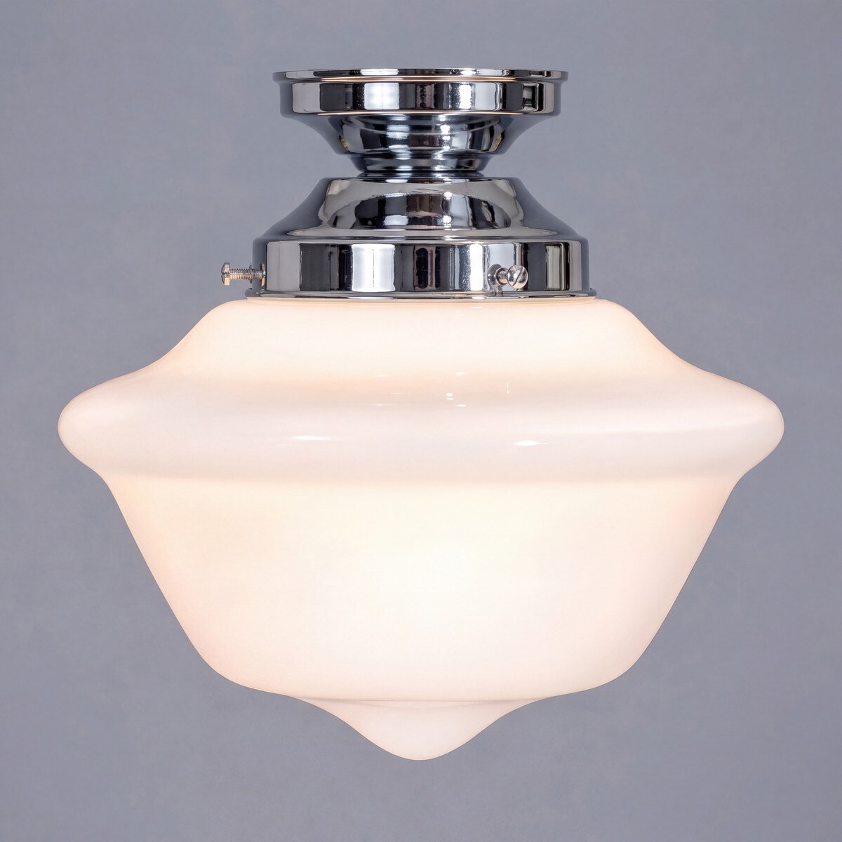 Victorian Schoolhouse 9" Batten Fix Light Chrome & Opal Gloss - 3090532