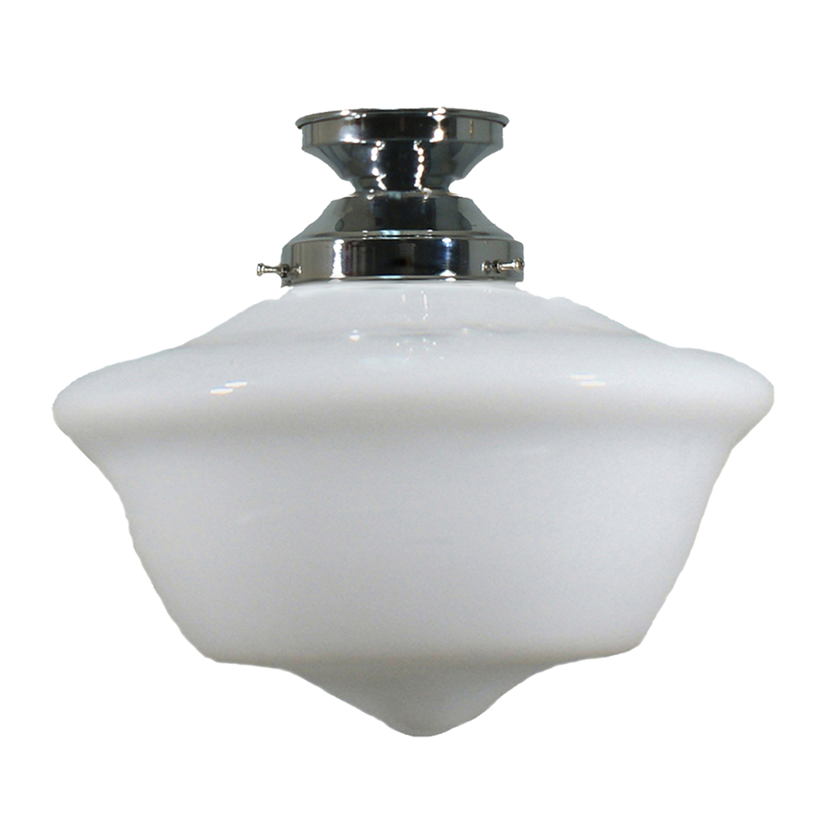 Victorian Schoolhouse 12" Batten Fix Light Chrome & Opal Gloss - 3090538