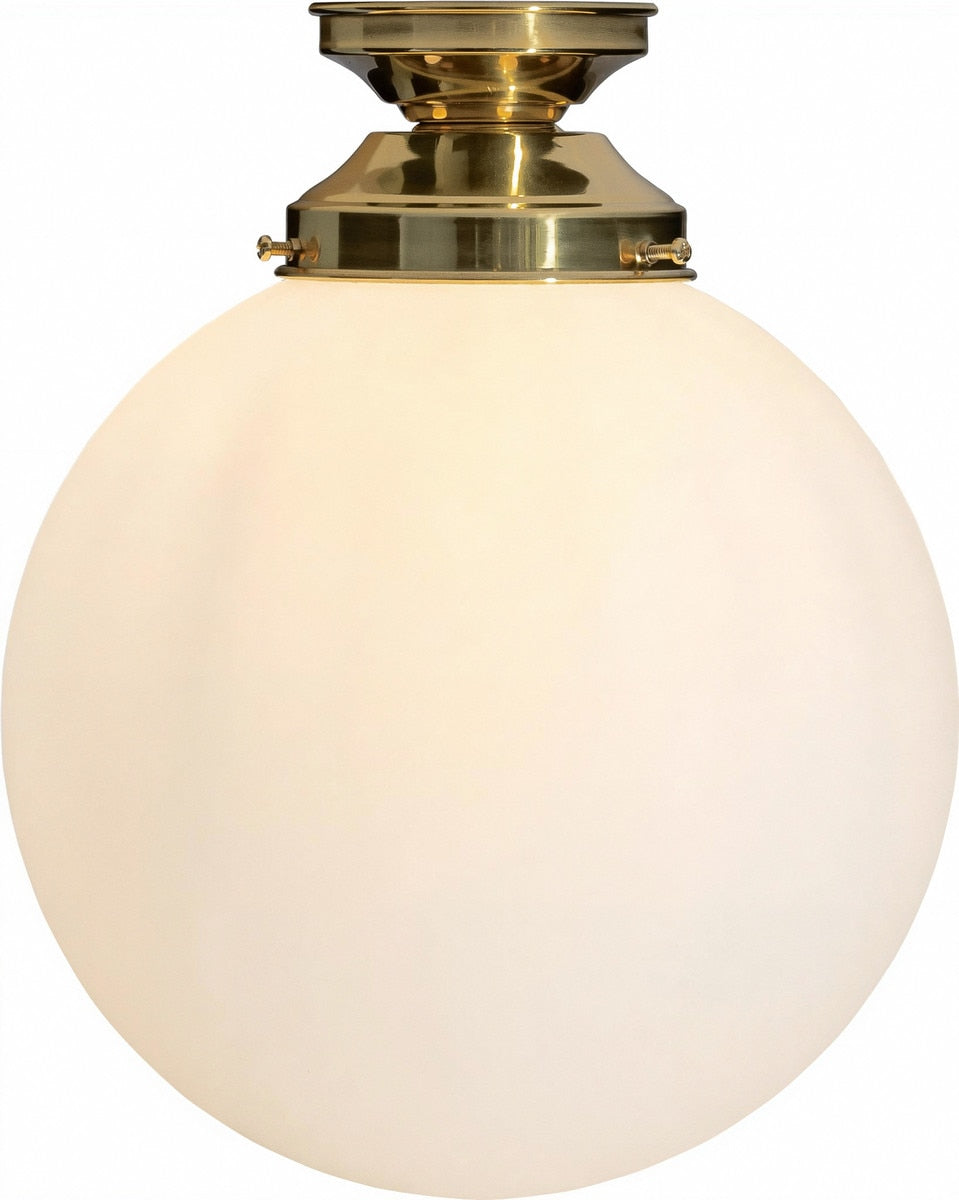 Sphere 10" Batten Light Polished Brass & Opal Matt - 3090548