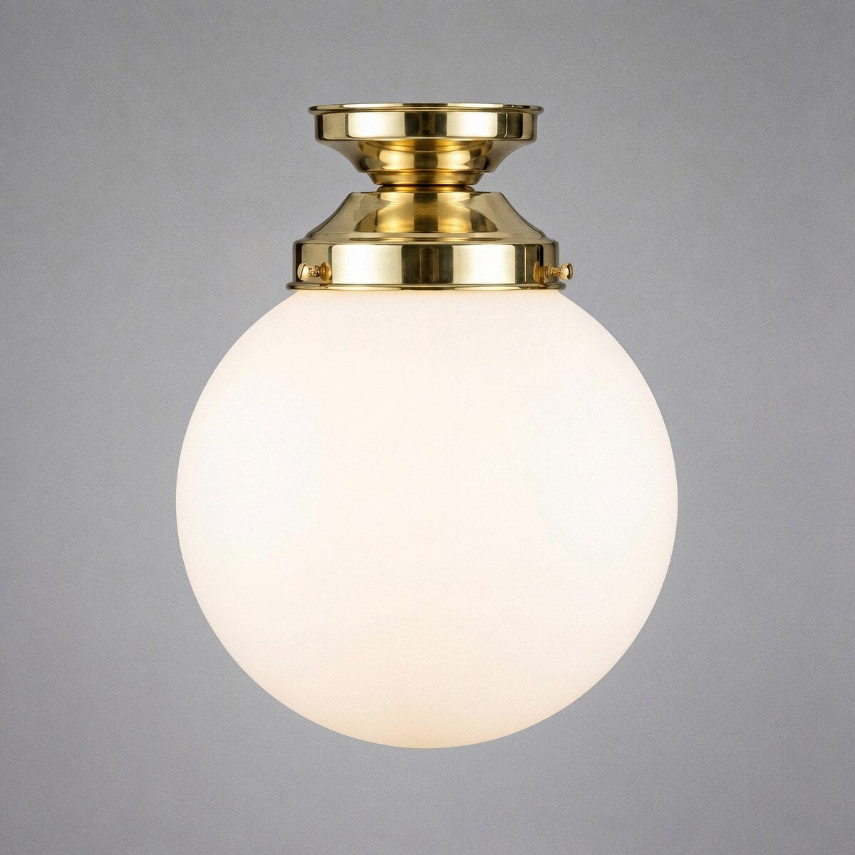 Sphere 8" Batten Light Polished Brass & Opal Matt - 3090549
