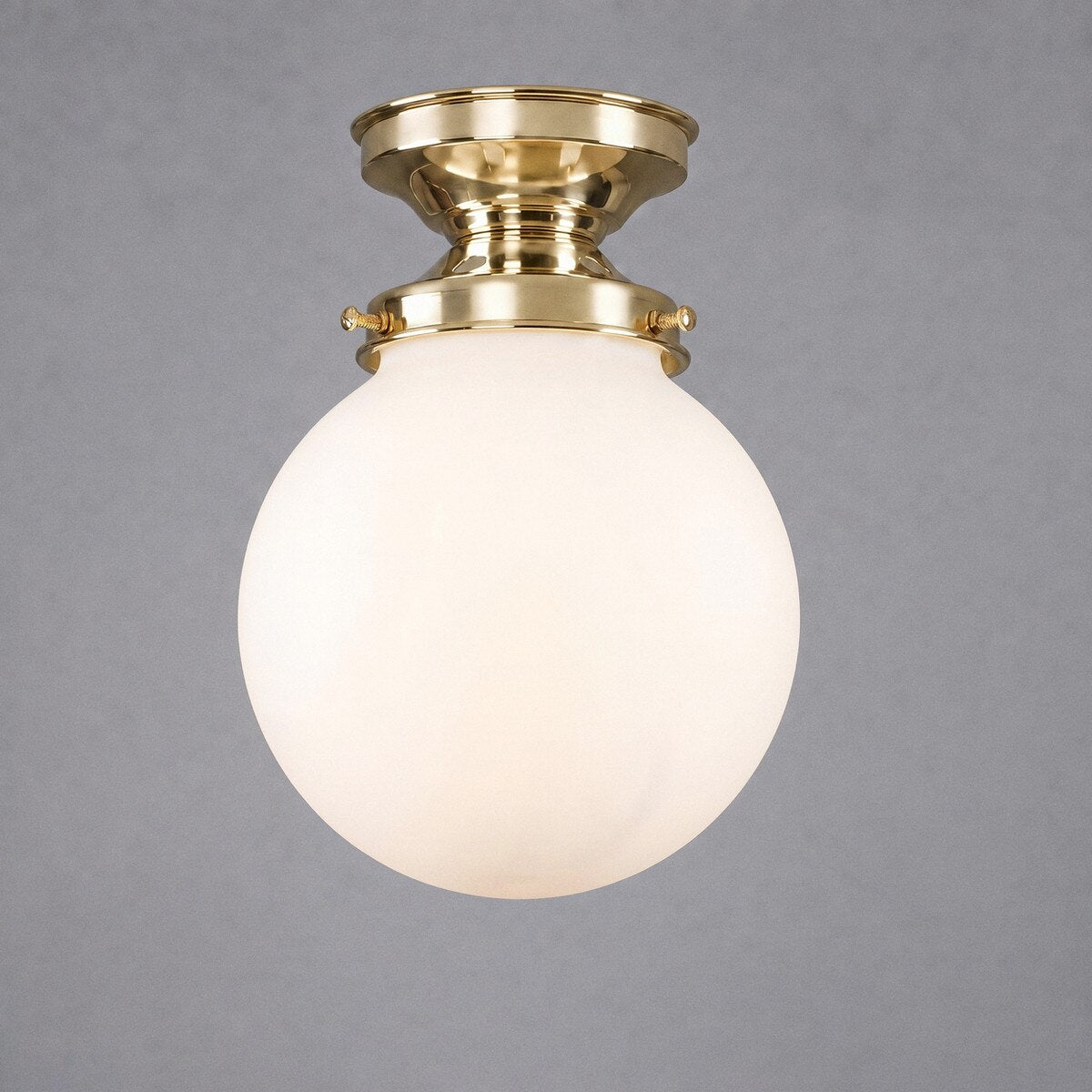 Sphere 6" Batten Light Polished Brass & Opal Matt - 3090550