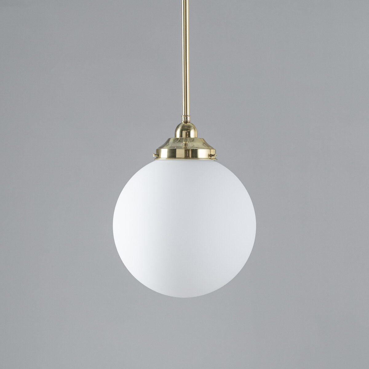 Sphere 10" Pendant Light Polished Brass & Opal Matte - 3090562