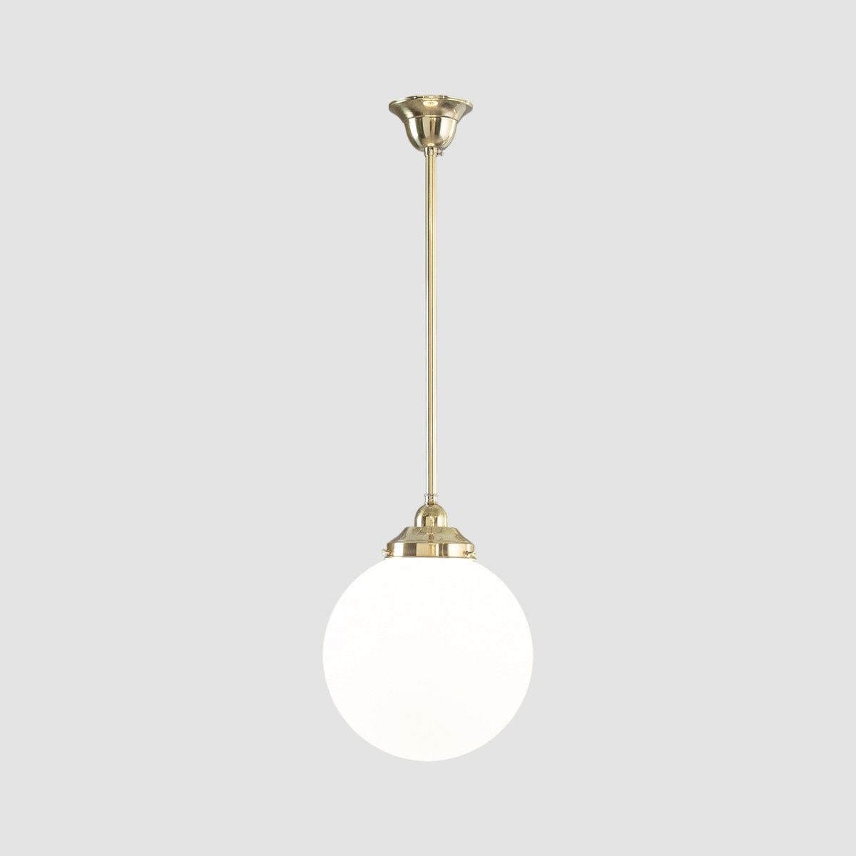 Sphere 10" Pendant Light Polished Brass & Opal Matte - 3090562