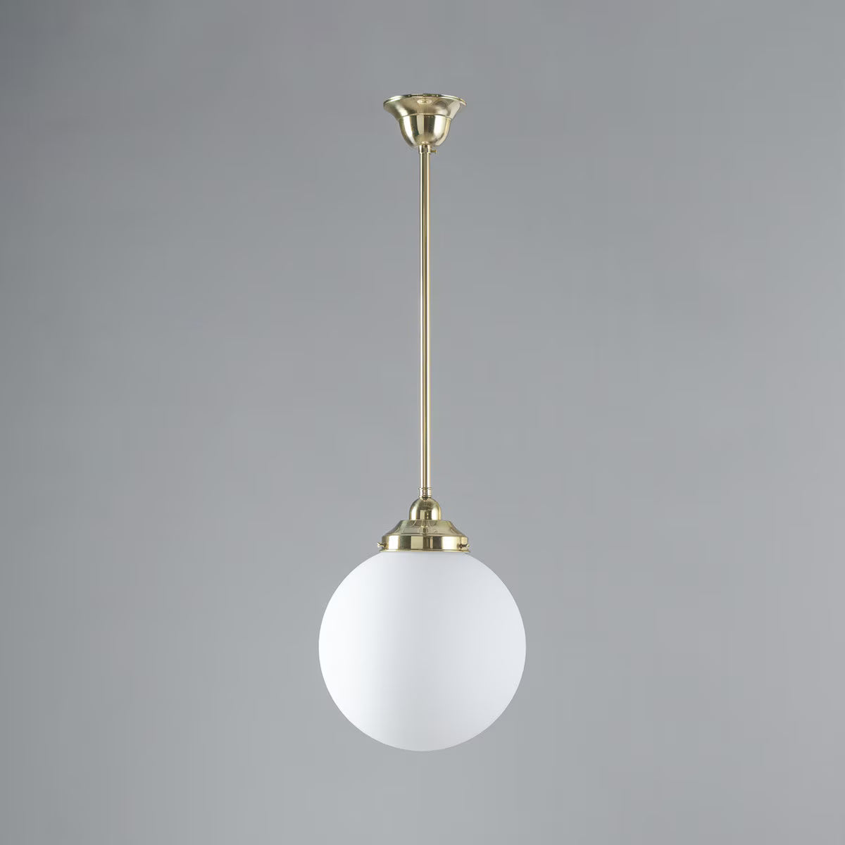 Sphere 10" Pendant Light Polished Brass & Opal Matte - 3090562
