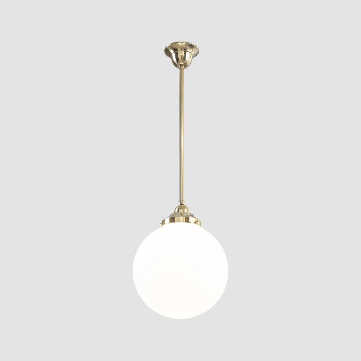 Sphere 10" Pendant Light Polished Brass & Opal Matte - 3090562