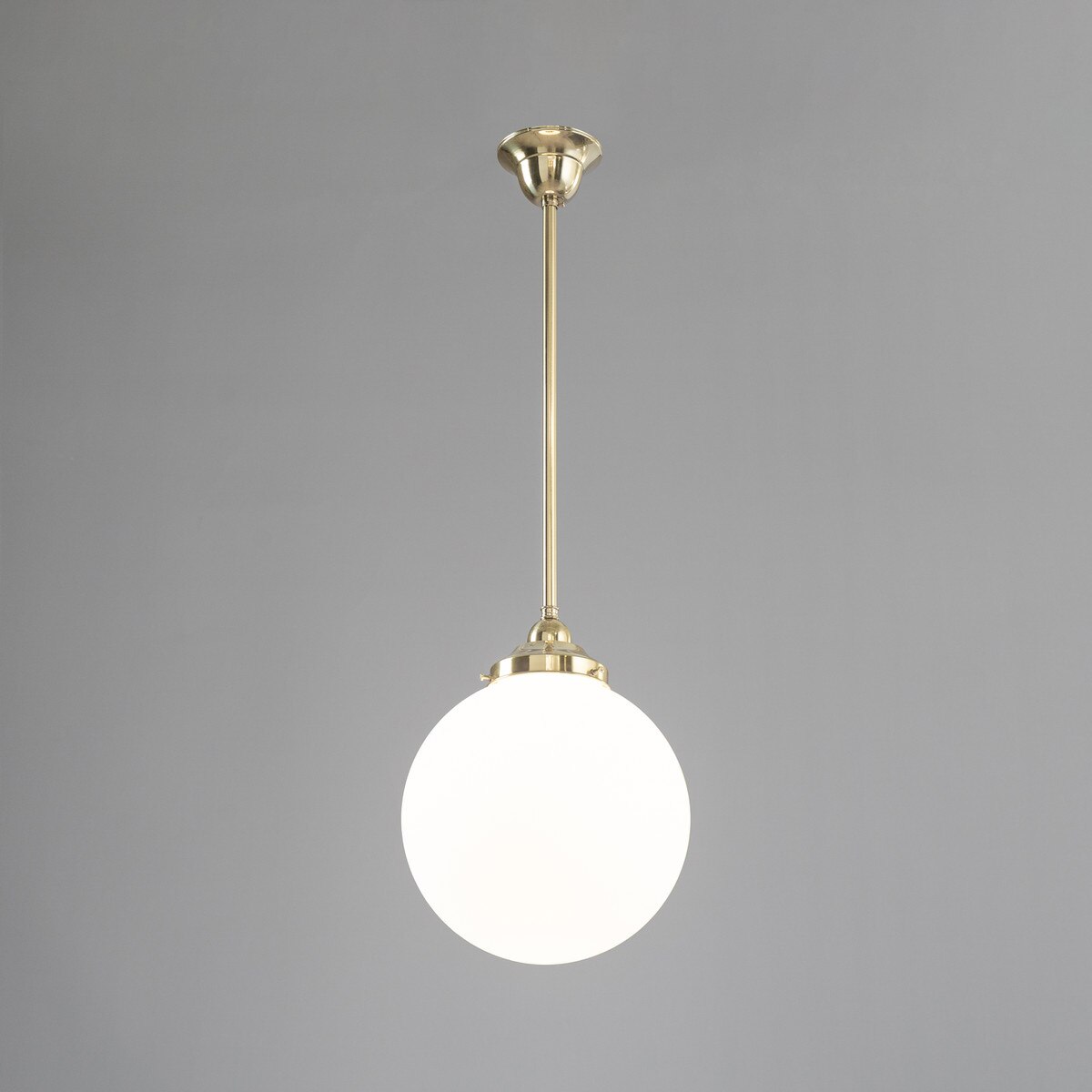 Sphere 10" Pendant Light Polished Brass & Opal Matte - 3090562