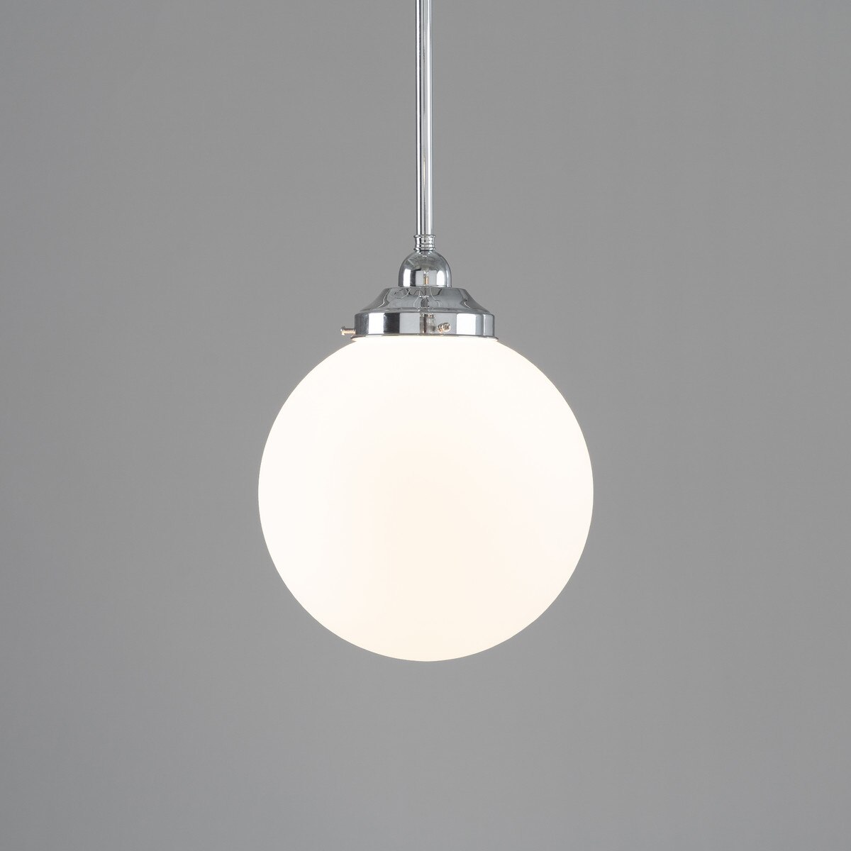 Sphere 10" Pendant Light Chrome & Opal Matte - 3090563