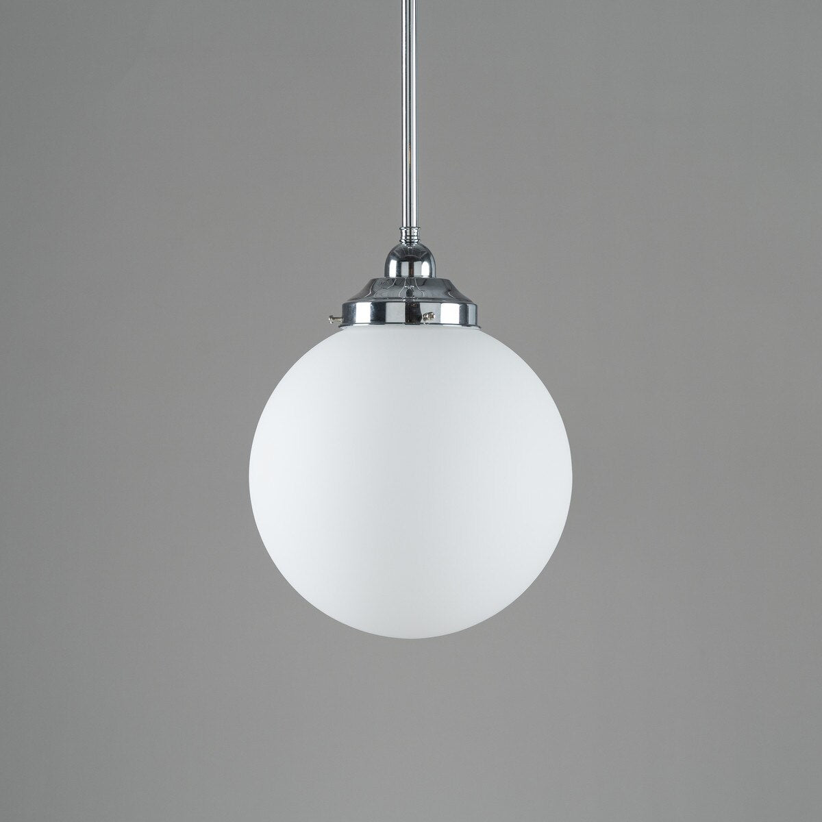 Sphere 10" Pendant Light Chrome & Opal Matte - 3090563