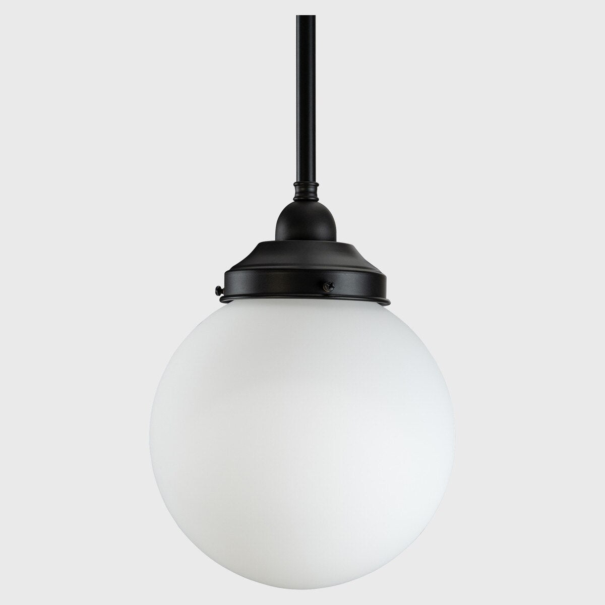 Sphere 8" Pendant Light on Rod Set 1/2" x 1/2M Patina & Opal Matte - 3090567