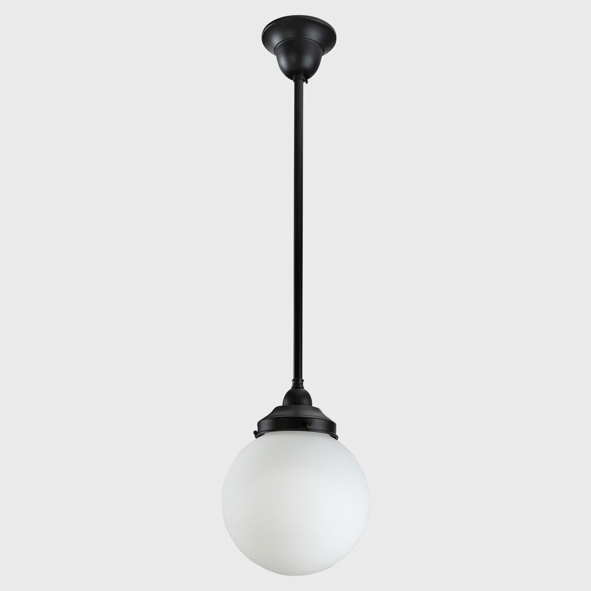 Sphere 8" Pendant Light on Rod Set 1/2" x 1/2M Patina & Opal Matte - 3090567