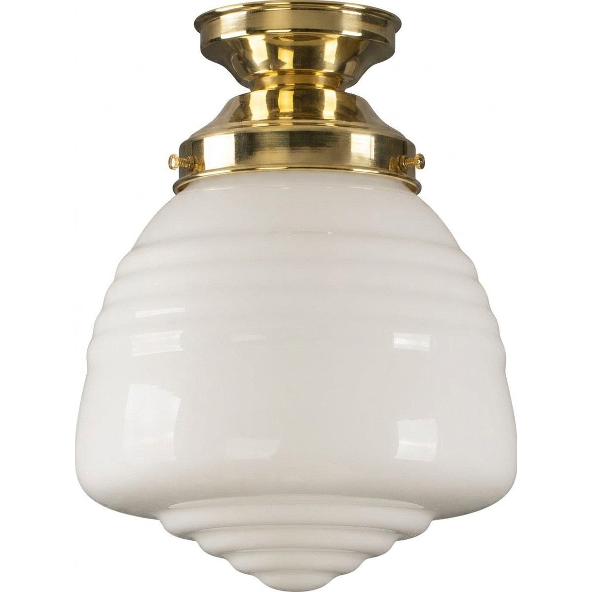 Domec Batten Fix Light Polished Brass & Opal Gloss - 3090596