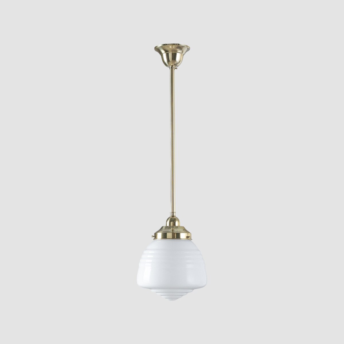Domec Pendant Light Polished Brass & Opal Gloss - 3090597