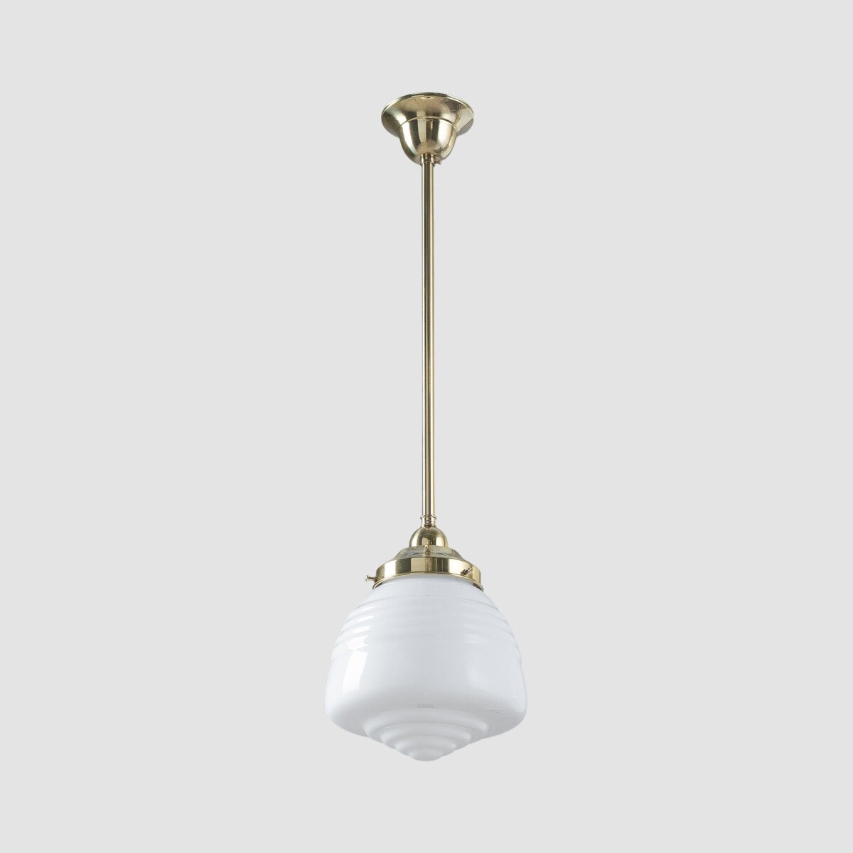 Domec Pendant Light Polished Brass & Opal Gloss - 3090597