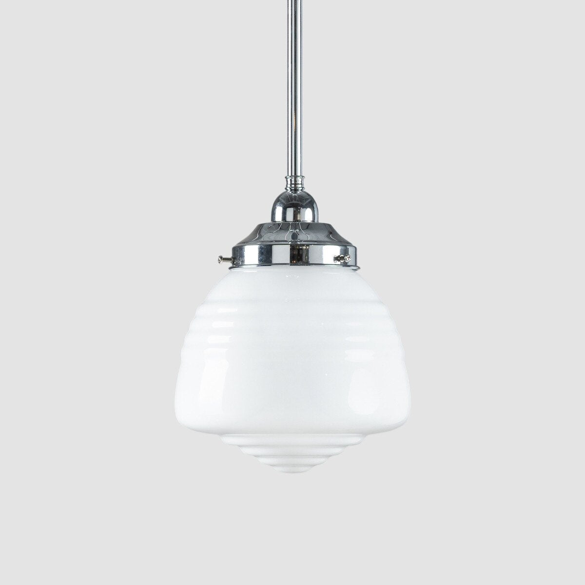 Domec Pendant Light Chrome & Opal Gloss - 3090599