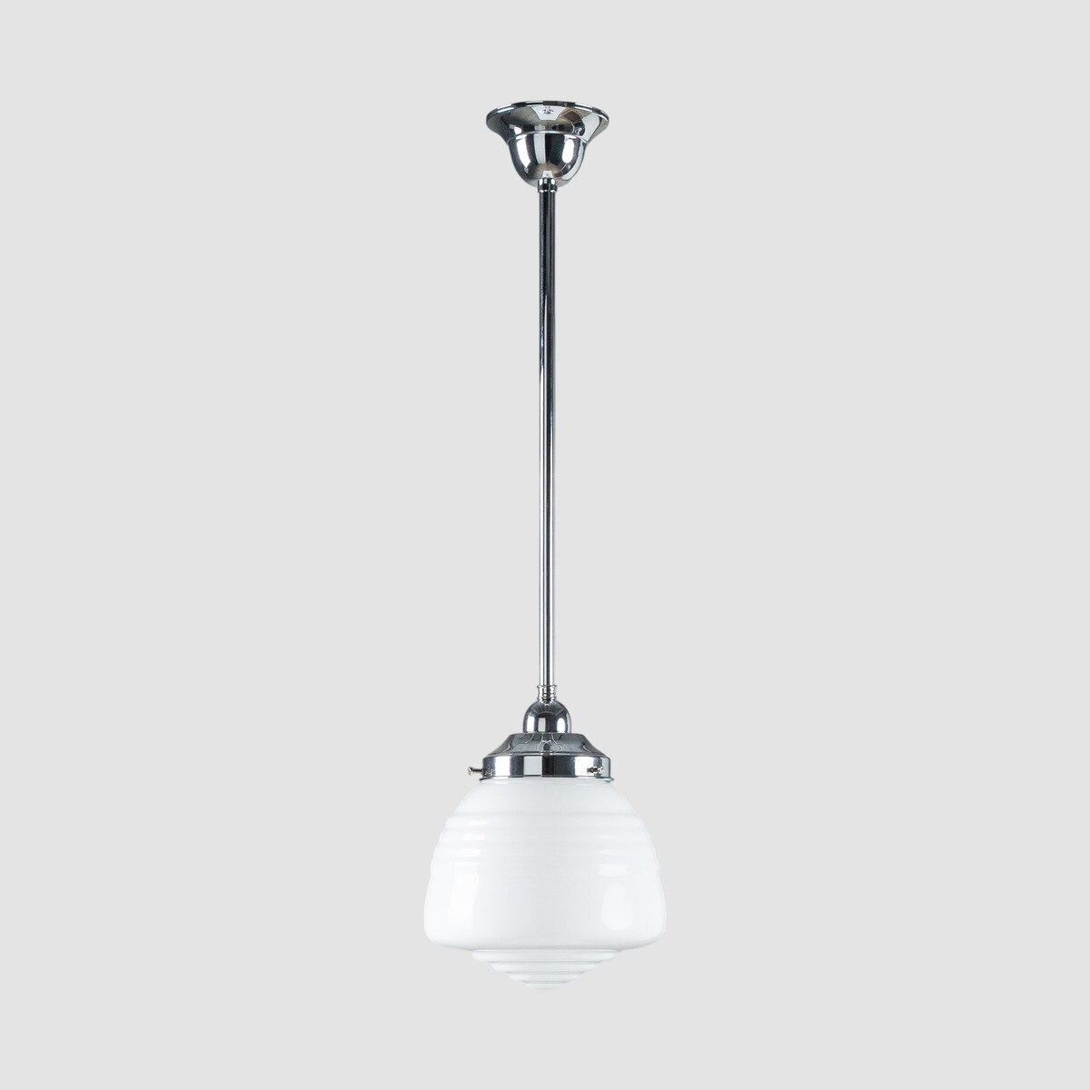 Domec Pendant Light Chrome & Opal Gloss - 3090599
