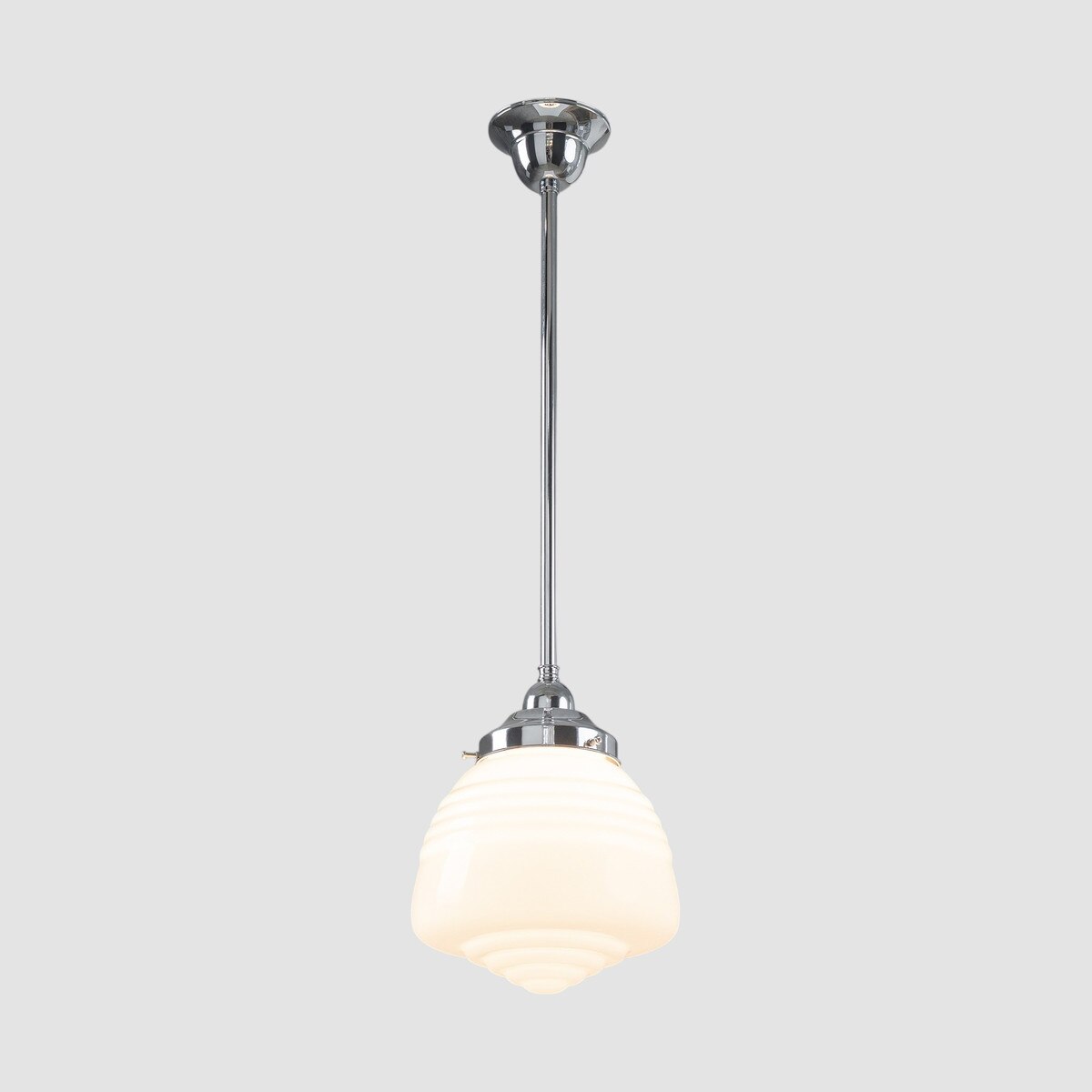 Domec Pendant Light Chrome & Opal Gloss - 3090599