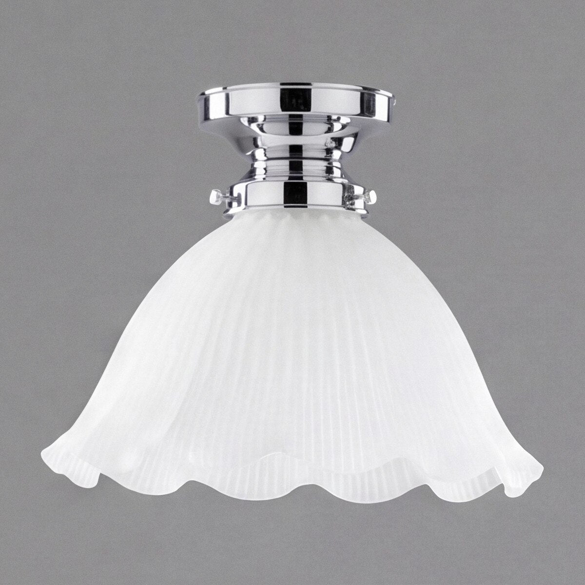 Hallophane 9" Batten Fix Light Chrome & Frost - 3090611