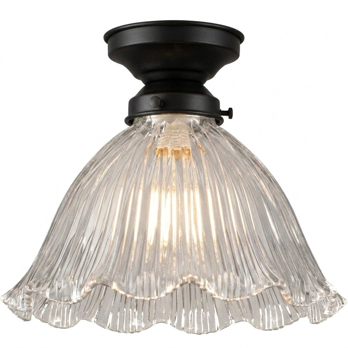 Hallophane 9" Batten Fix Light Patina & Clear - 3090614