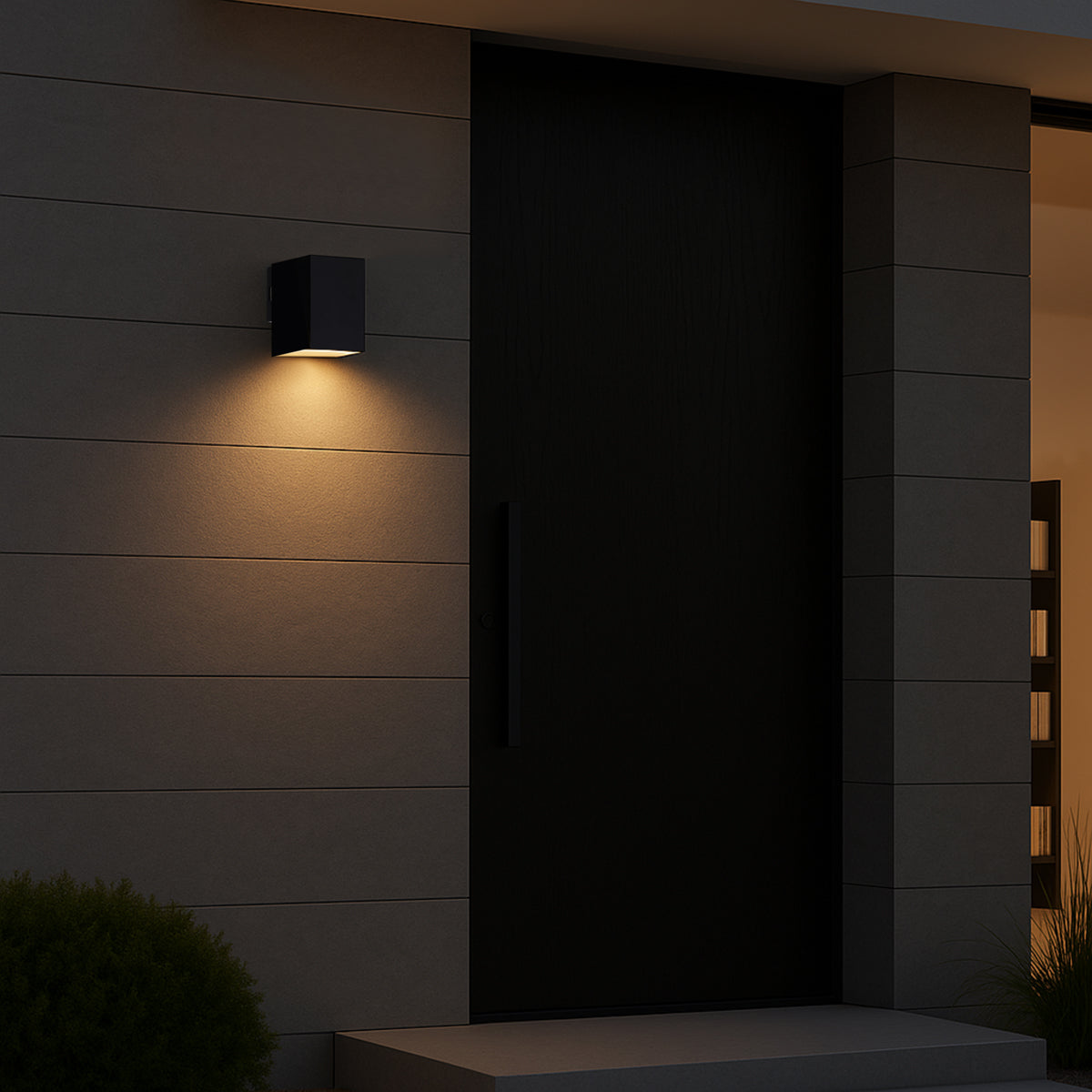 Lorsa LED Exterior Wall Light 9W TRI Colour Black - LORSA EXWB1-BK