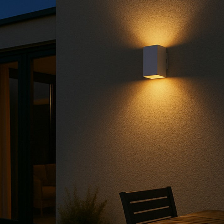 Lorsa LED Up & Down Wall Light 18W TRI Colour White - LORSA EXWB2-WH