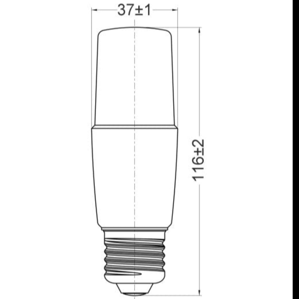 Buy LED Globes Australia T40 LED Globe ES 12V DC 9W Plastic 3000K - LT4012V1