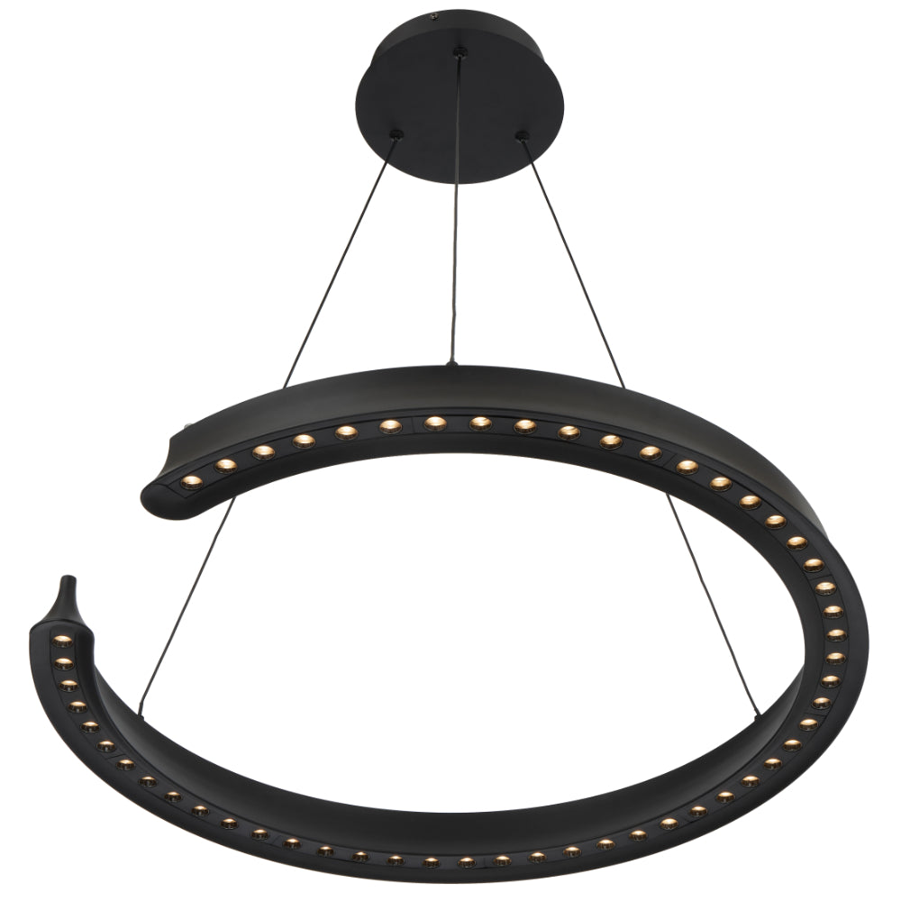 Lucid Round LED Pendant Black - LUCID PE065-BK