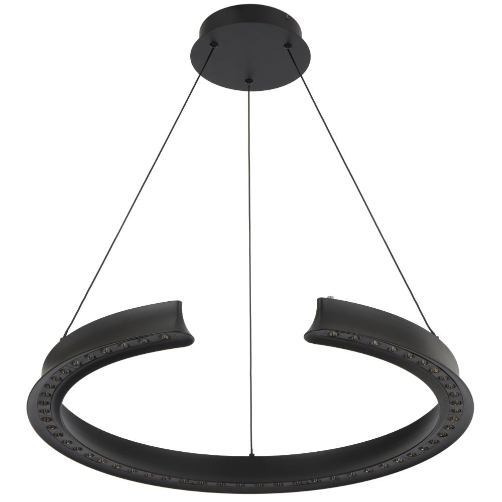 Lucid Round LED Pendant Black - LUCID PE065-BK