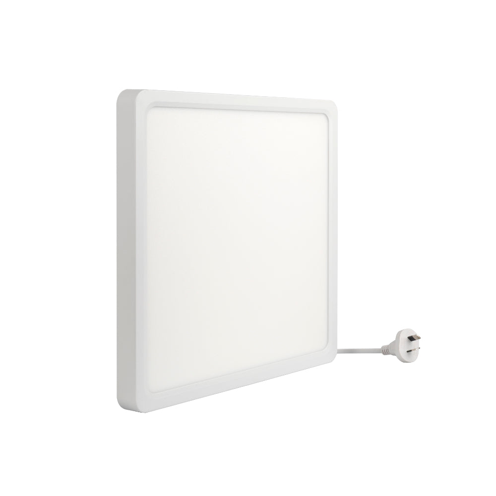 Lunos 230mm LED Oyster Light 18W TRI Colour White - LUNOS OY23.3C-WH