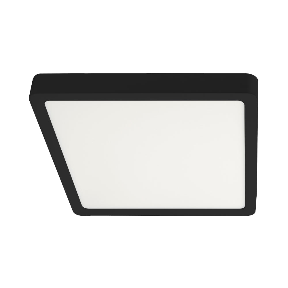 Lunos 300mm LED Oyster Light 24W TRI Colour Black - LUNOS OY30.3C-BK