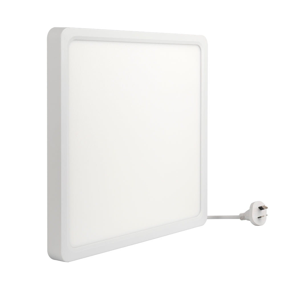 Lunos 300mm LED Oyster Light 24W TRI Colour White - LUNOS OY30.3C-WH