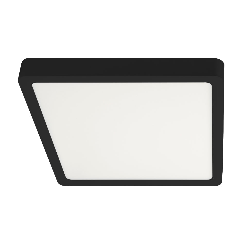 Lunos 400mm LED Oyster Light 30W TRI Colour Black - LUNOS OY40.3C-BK