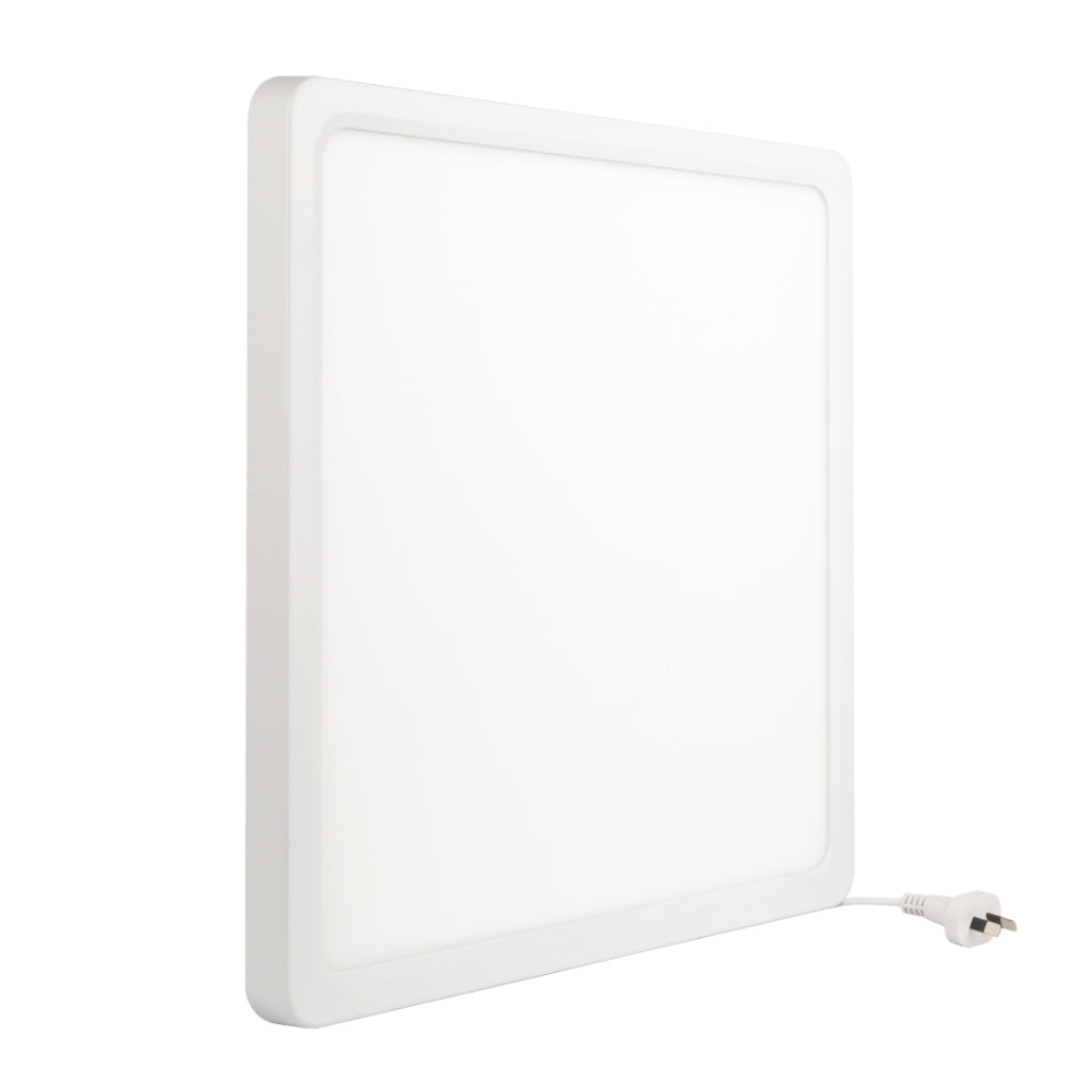 Lunos 400mm LED Oyster Light 30W TRI Colour White - LUNOS OY40.3C-WH