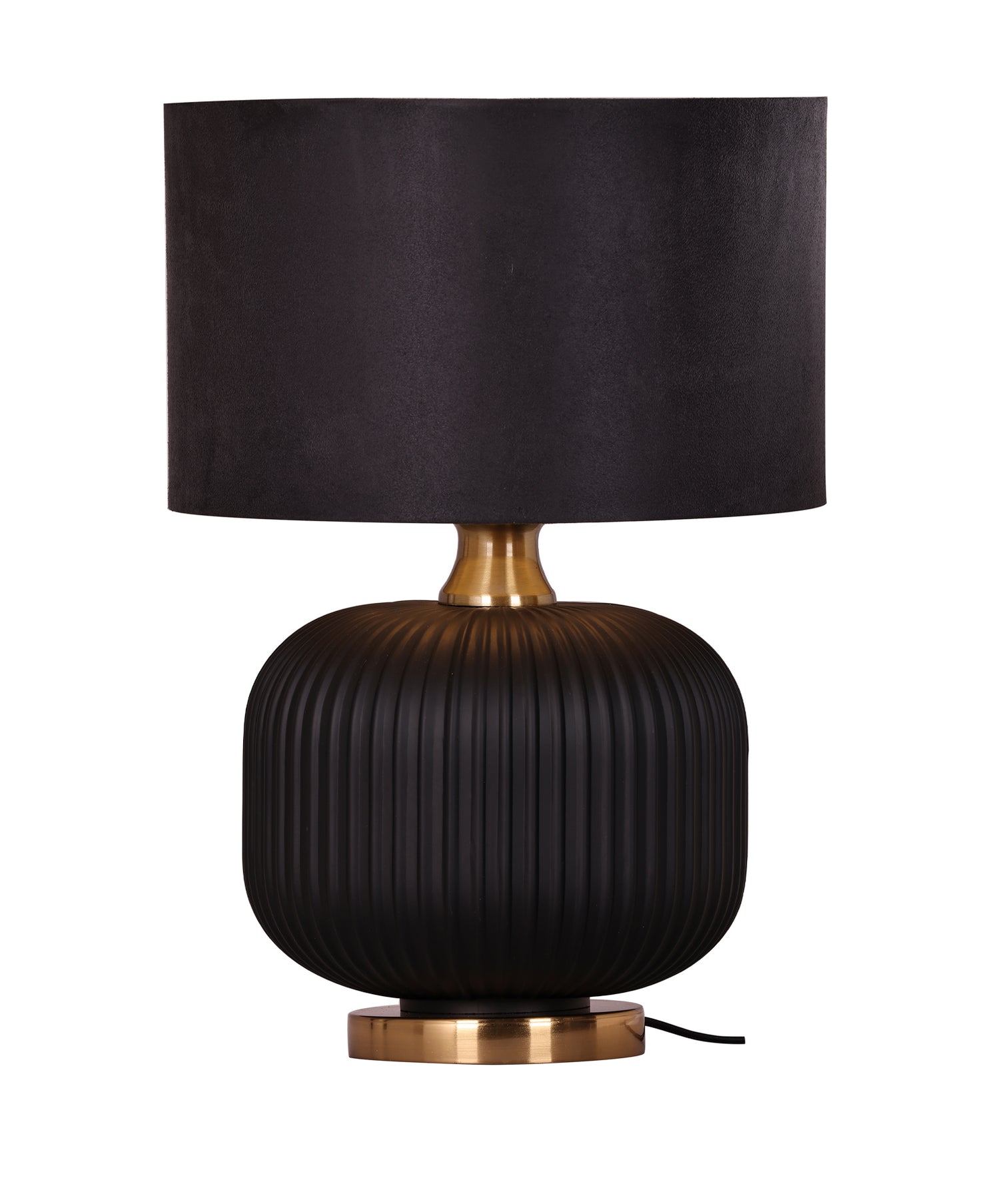 Lusso Table Lamp Black Base With Black Shade - LUSSO-T1