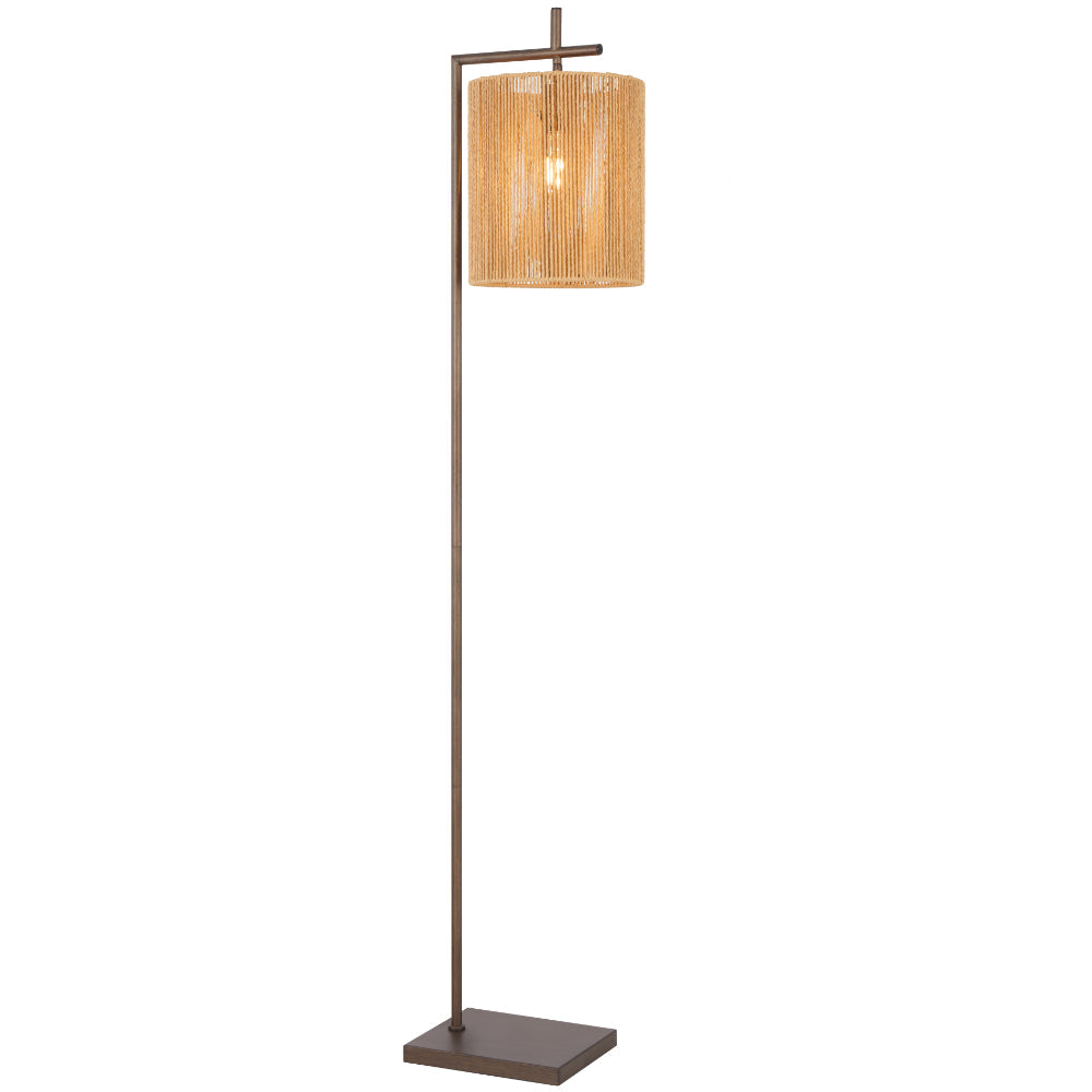 Lyndra Floor Lamp Bronze & Natural - LYNDRA FL-BZNAT