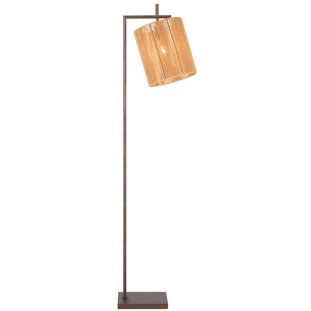 Lyndra Floor Lamp Bronze & Natural - LYNDRA FL-BZNAT