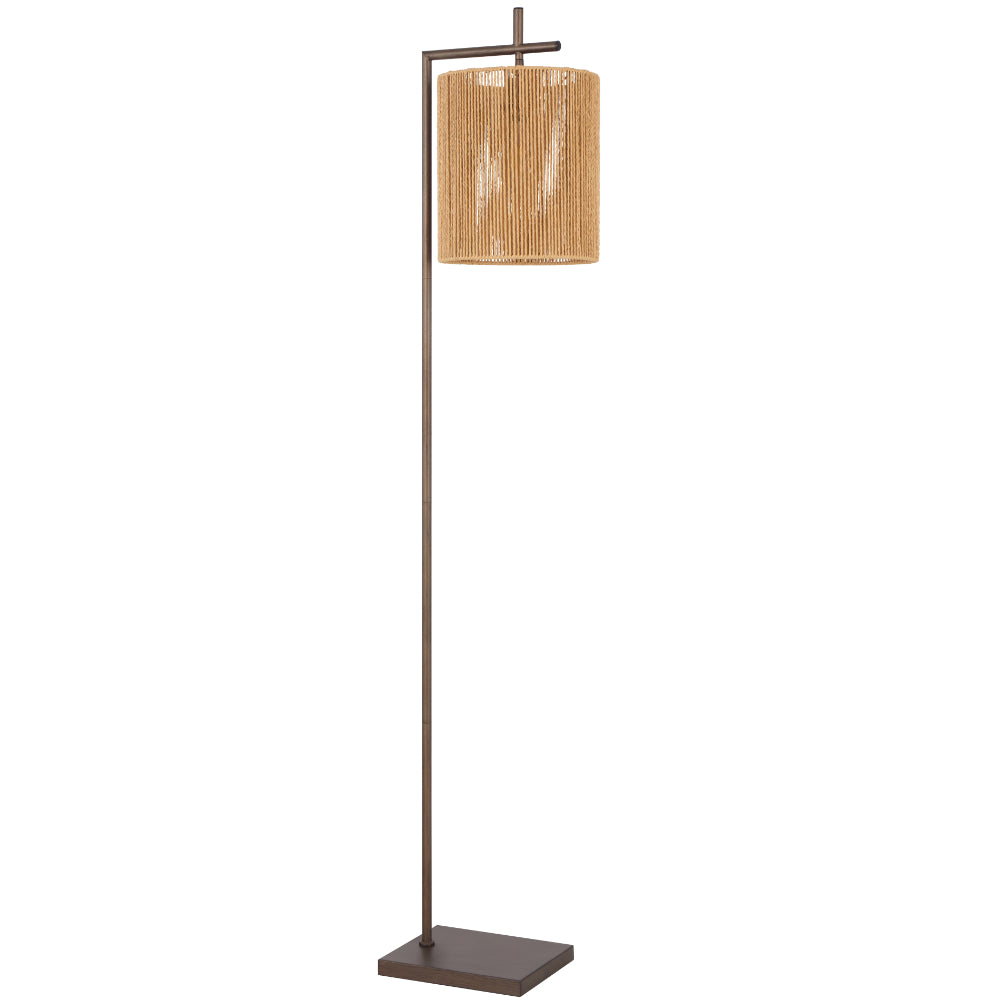 Lyndra Floor Lamp Bronze & Natural - LYNDRA FL-BZNAT