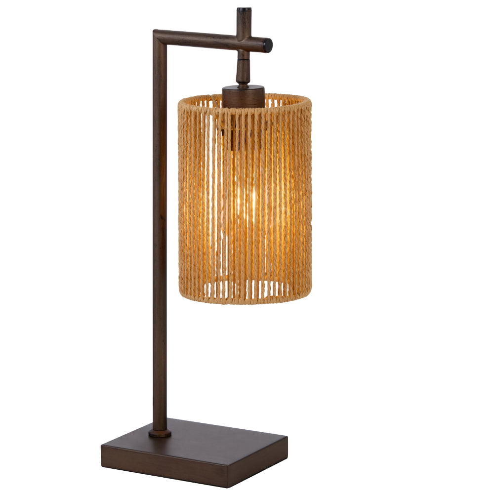 Lyndra Table Lamp Bronze & Natural - LYNDRA TL-BZNAT