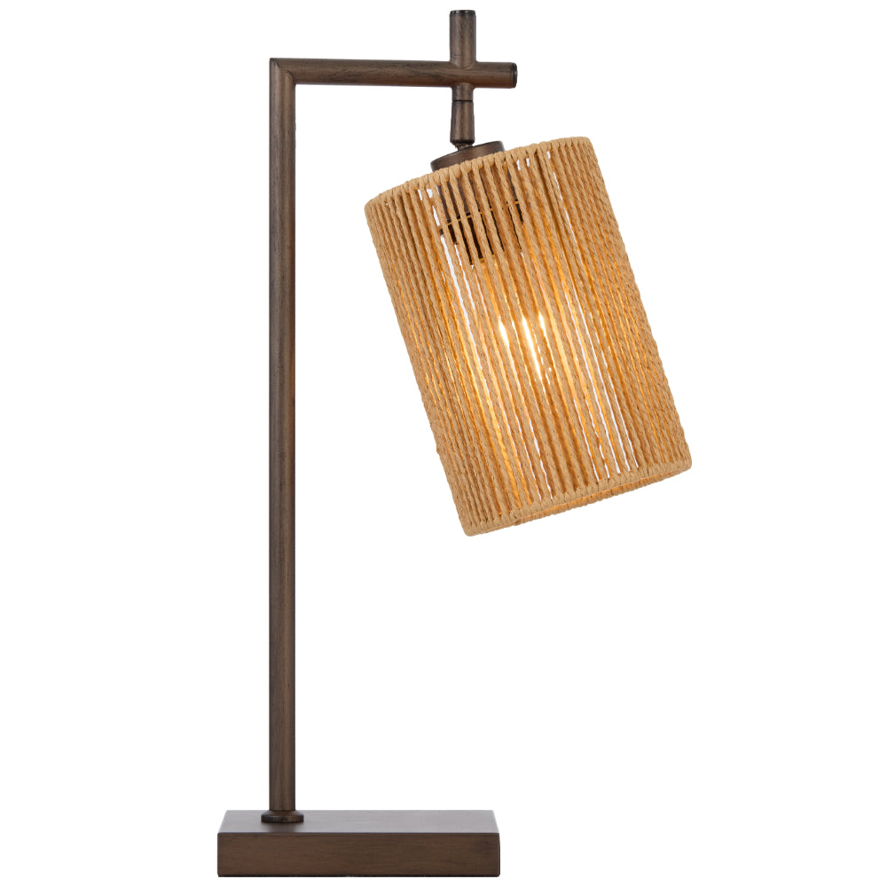 Lyndra Table Lamp Bronze & Natural - LYNDRA TL-BZNAT