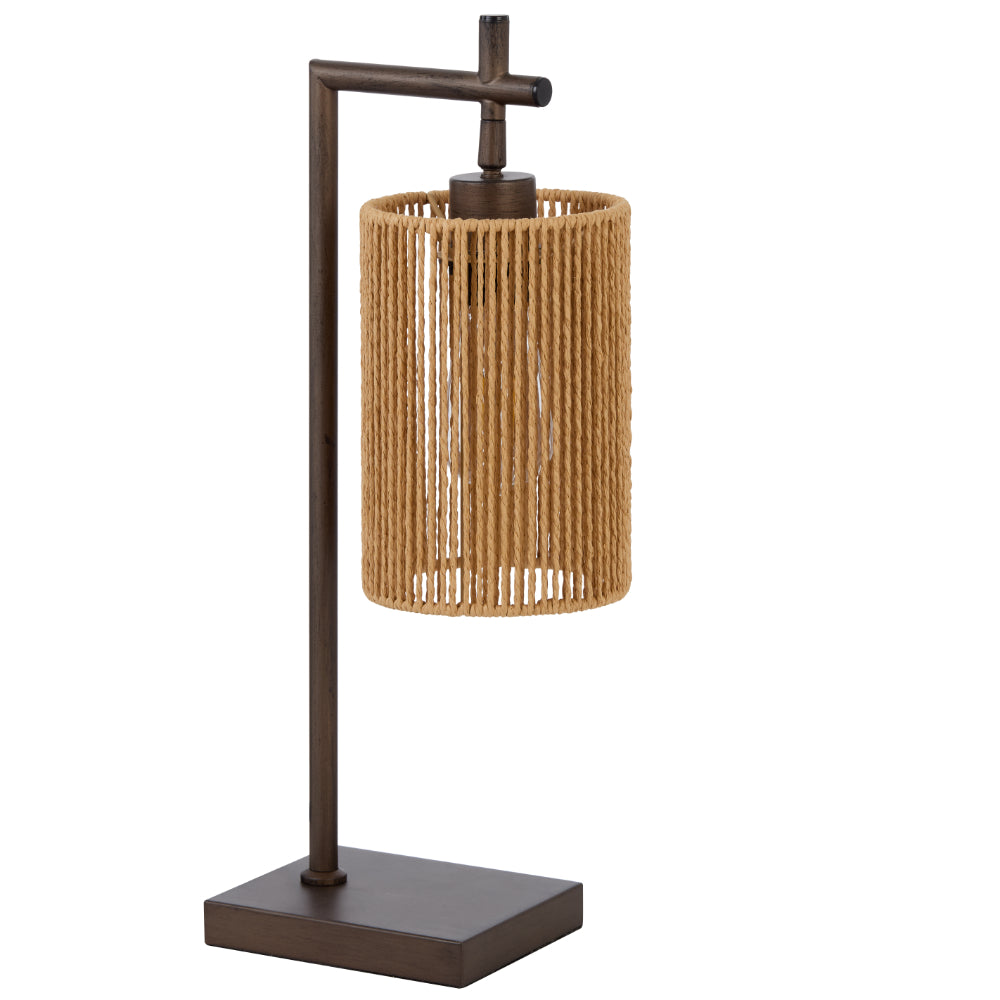 Lyndra Table Lamp Bronze & Natural - LYNDRA TL-BZNAT