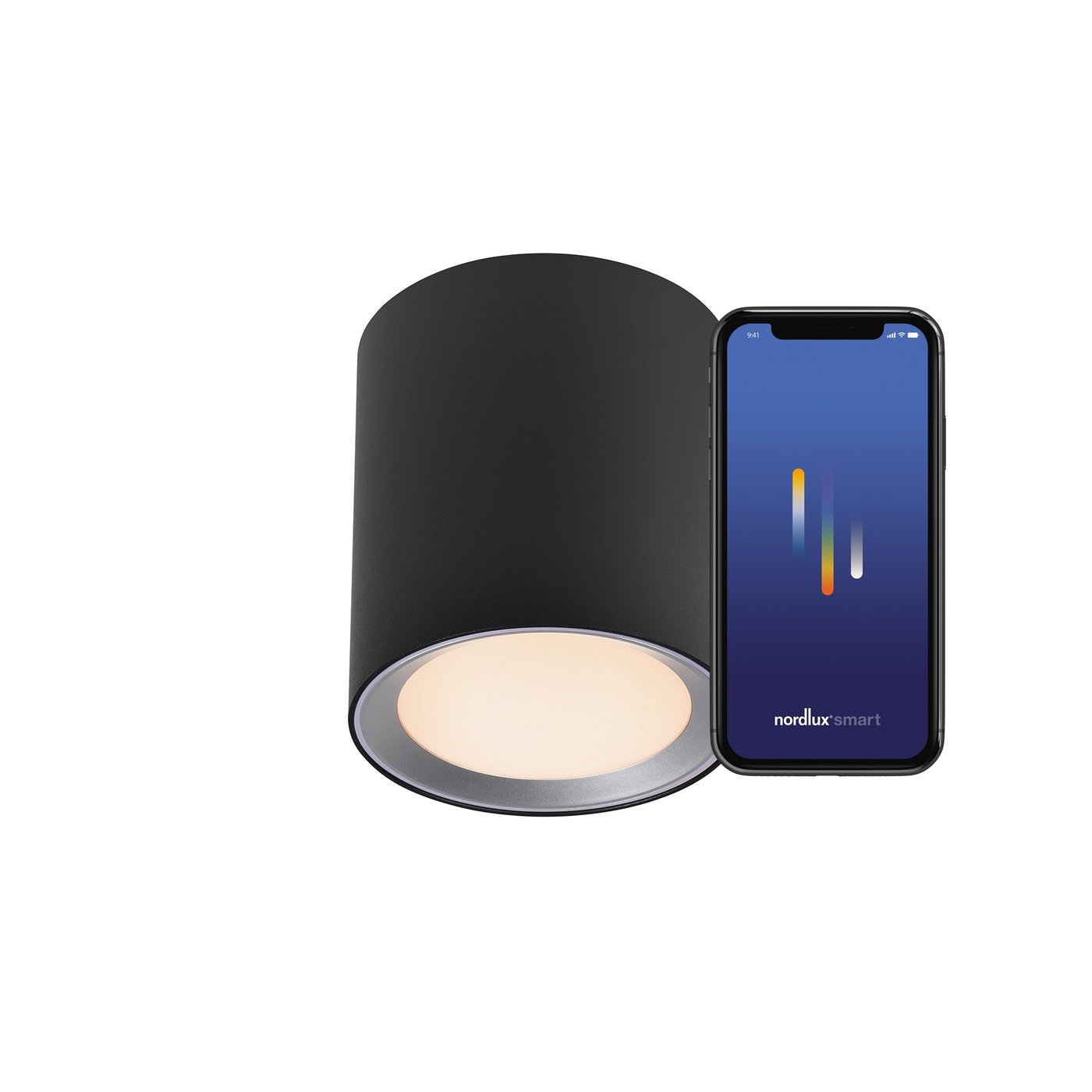 Landon Smart LED Surface Mounted Downlight Black - 2110850103